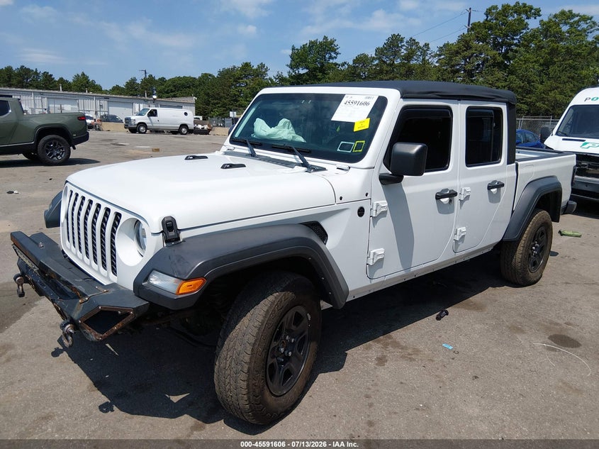 Vin: 1c6hjtag4ml611268, lot: 46089983, jeep gladiator sport 4x4 20212