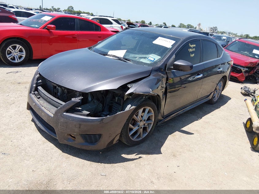 2013 Nissan Sentra, Удар спереди, IAAI, VIN 3N1AB7AP6DL778236 — фото 2