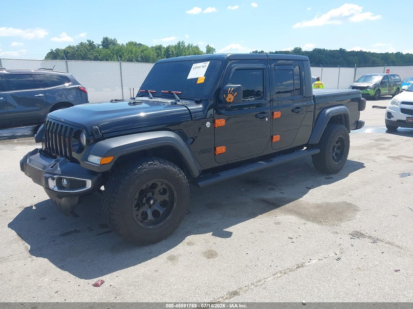 Vin: 1c6hjtag2ll120020, lot: 46090146, jeep gladiator sport s 4x4 20202