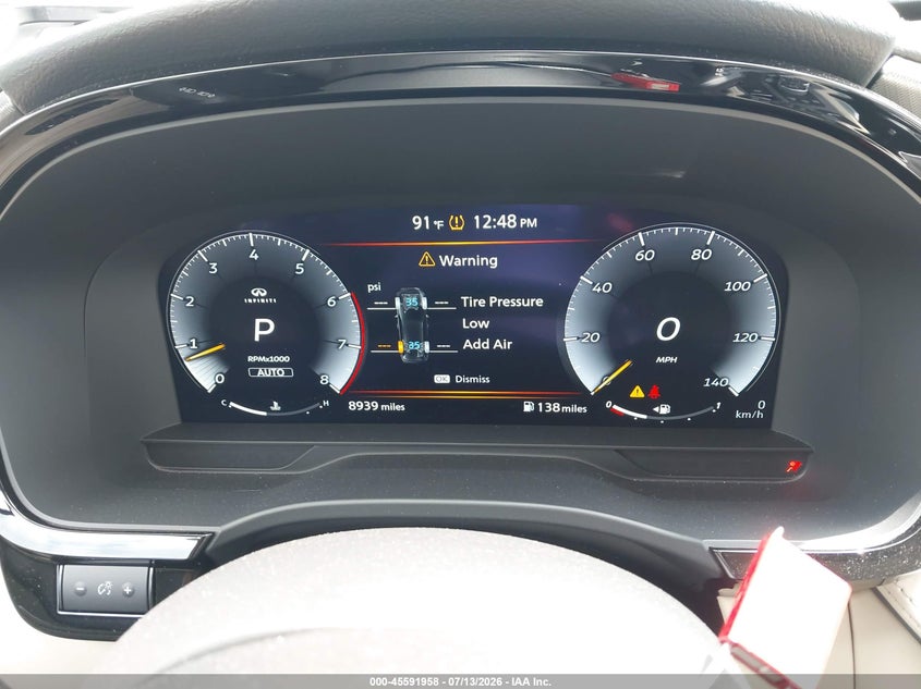 2025 Infiniti Qx60 Luxe Awd VIN: 5N1AL1FS1SC348560 Lot: 45591958