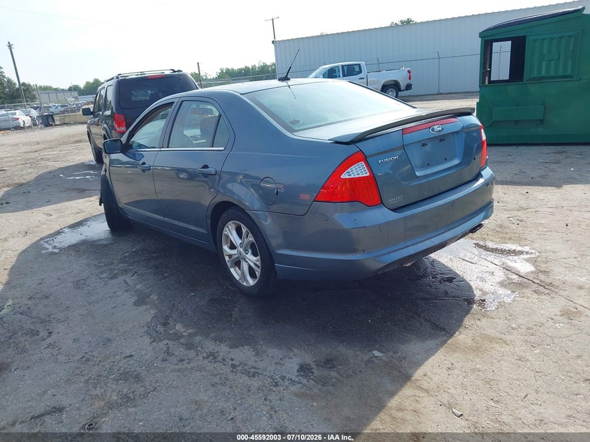 Vin: 3fahp0ha3cr103886, lot: 46090381, ford fusion se 20123