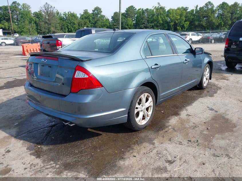 Vin: 3fahp0ha3cr103886, lot: 46090381, ford fusion se 20124