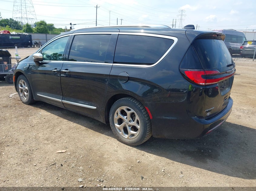 Vin: 2c4rc1s72mr510697, lot: 46090402, chrysler pacifica hybrid limited 20213