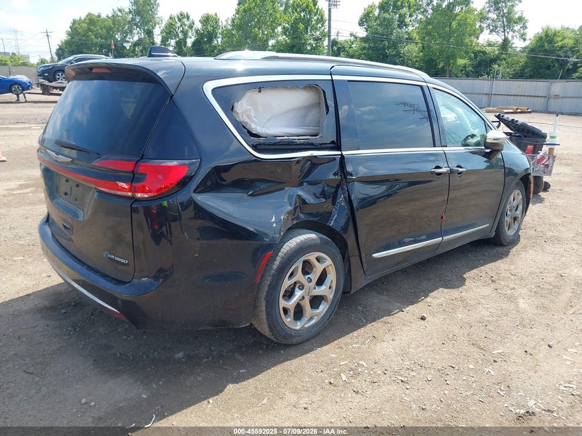 Vin: 2c4rc1s72mr510697, lot: 46090402, chrysler pacifica hybrid limited 20214