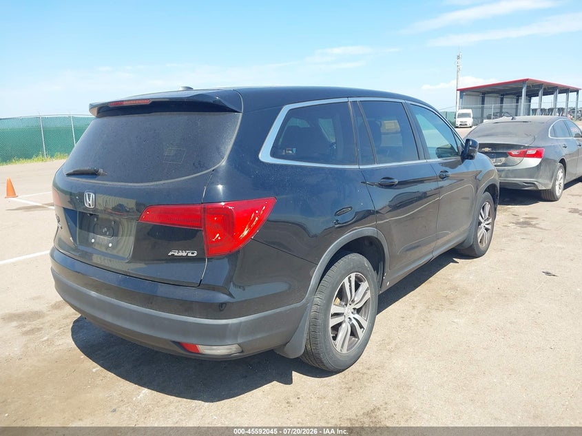 Vin: 5fnyf6h58gb070510, lot: 46090422, honda pilot ex-l 20164