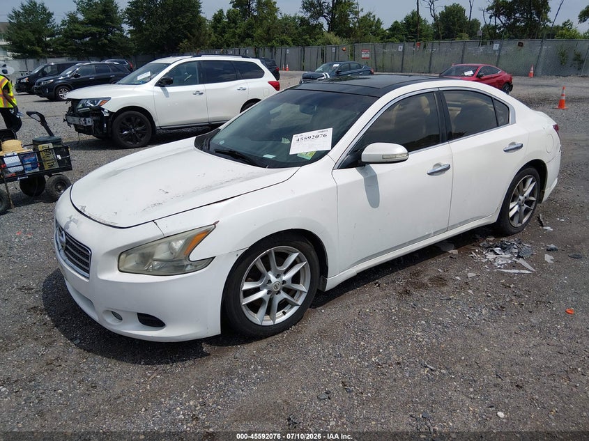 2009 Nissan Maxima, Затопление, IAAI, VIN 1N4AA51E69C830993 — фото 2