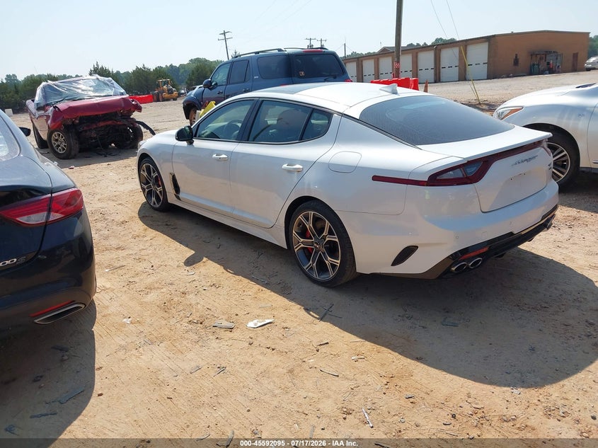 Vin: knae55lc8l6075764, lot: 46090472, kia stinger gt2 20203