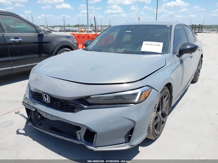 2026 Honda Civic, Front End, IAAI, VIN 19XFL2H85TE004256 — photo 2