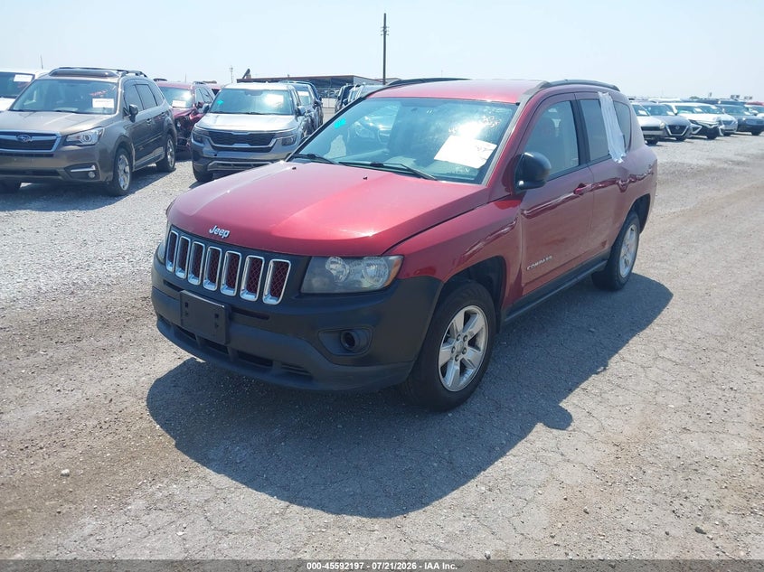 Vin: 1c4njcba5fd284964, lot: 46090574, jeep compass sport 20152