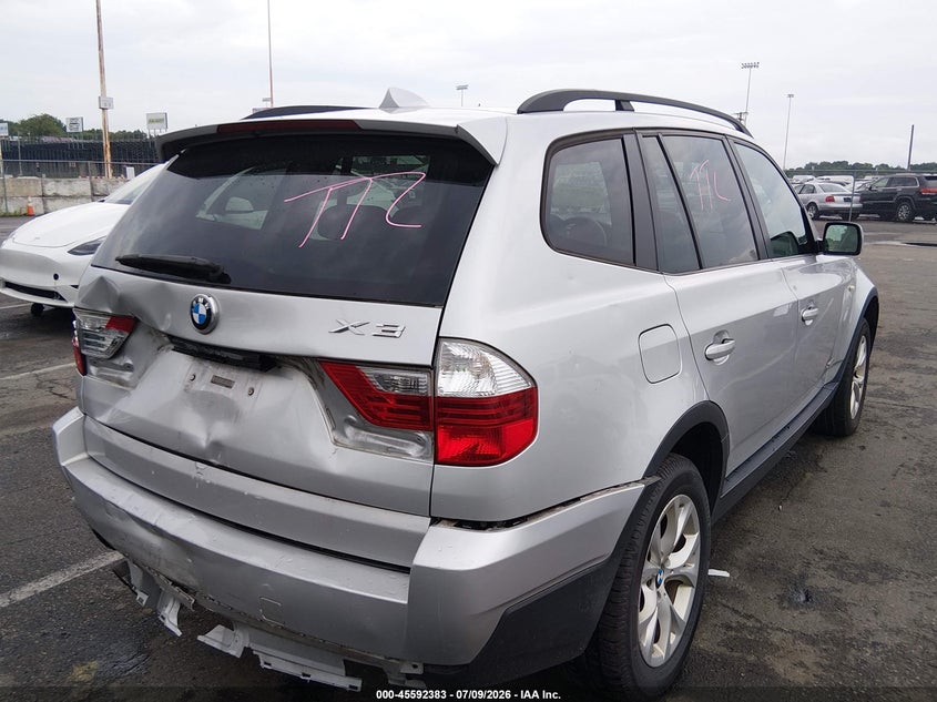 BMW X3 2009 VIN WBXPC93489WJ30601