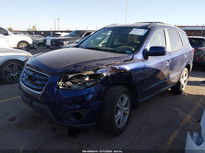2010 Hyundai Santa Fe Se, Left Front, IAAI, VIN 5NMSHDAGAAH376881 — photo 2
