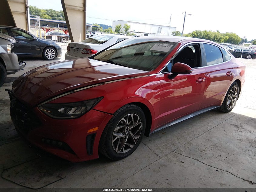2021 Hyundai Sonata Sel, Front End, IAAI, VIN 5NPEL4JA9MH118701 — photo 2