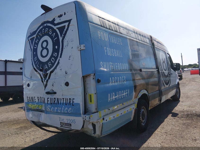 2014 Mercedes-Benz Sprinter 2500 High Roof VIN: WD3PE8DC9E5923973 Lot: 45592584