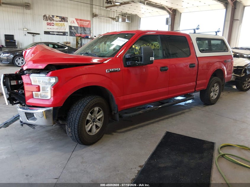 2015 Ford F-150, Front End, IAAI, VIN 1FTFW1EF8FKE89918 — photo 2