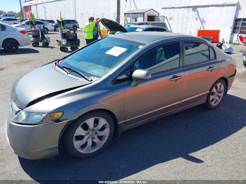 2007 Honda Civic, Удар ззаду, IAAI, VIN 2HGFA15597H302668 — фото 2