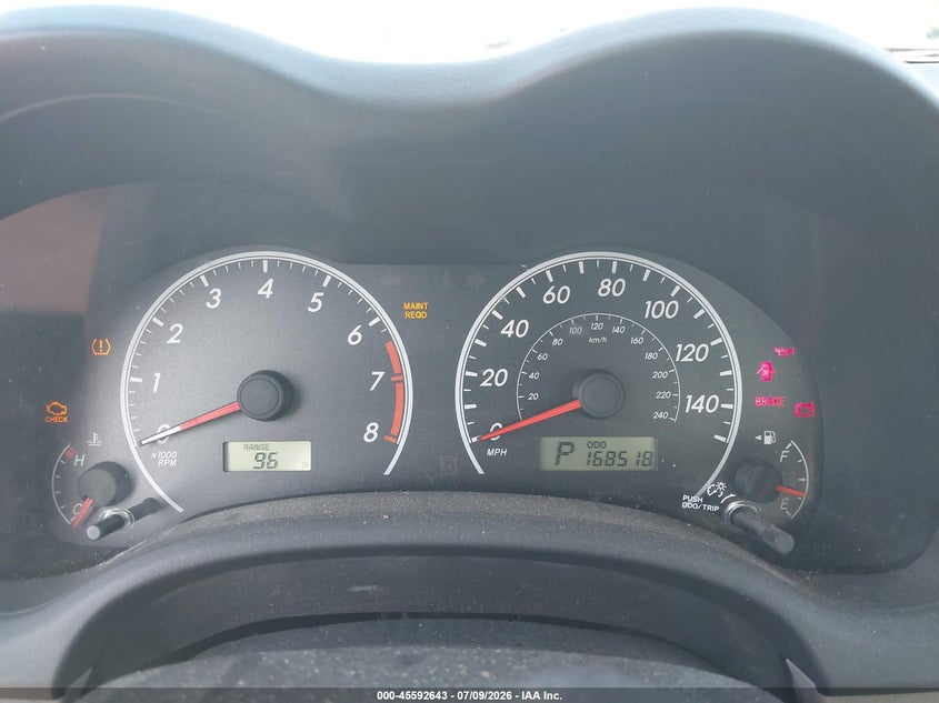2011 TOYOTA COROLLA SEDAN 1.8L I-4 DOHC, VVT, 132HP