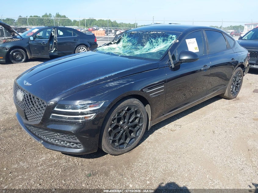 Vin: kmtgb4sc0mu073554, lot: 46091034, genesis g80 2.5t rwd 20212