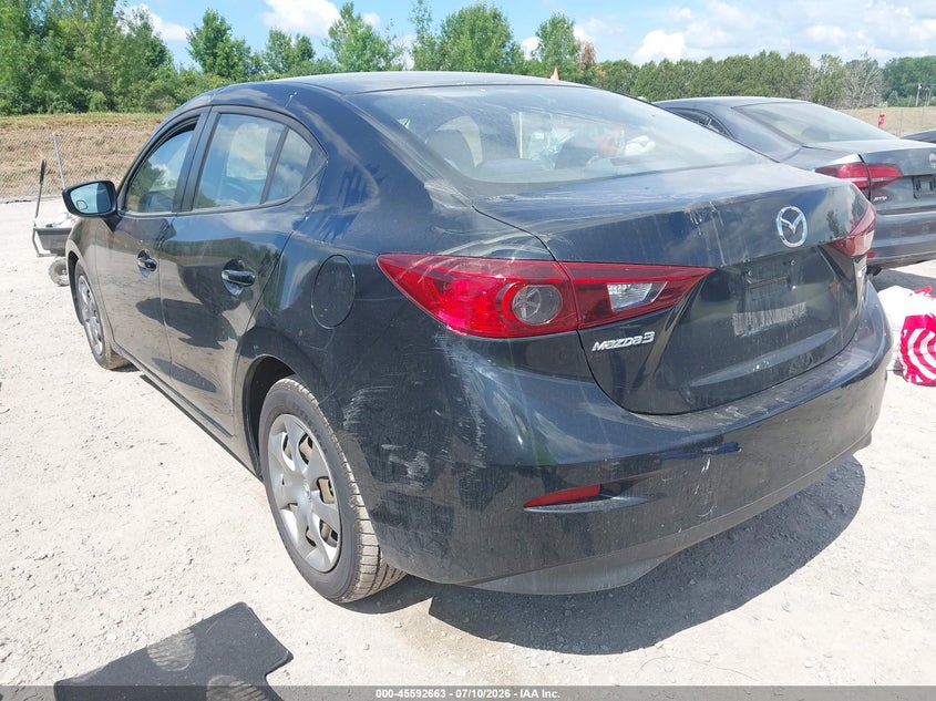 Vin: jm1bm1u79e1122335, lot: 46091040, mazda mazda3 i sport 20143