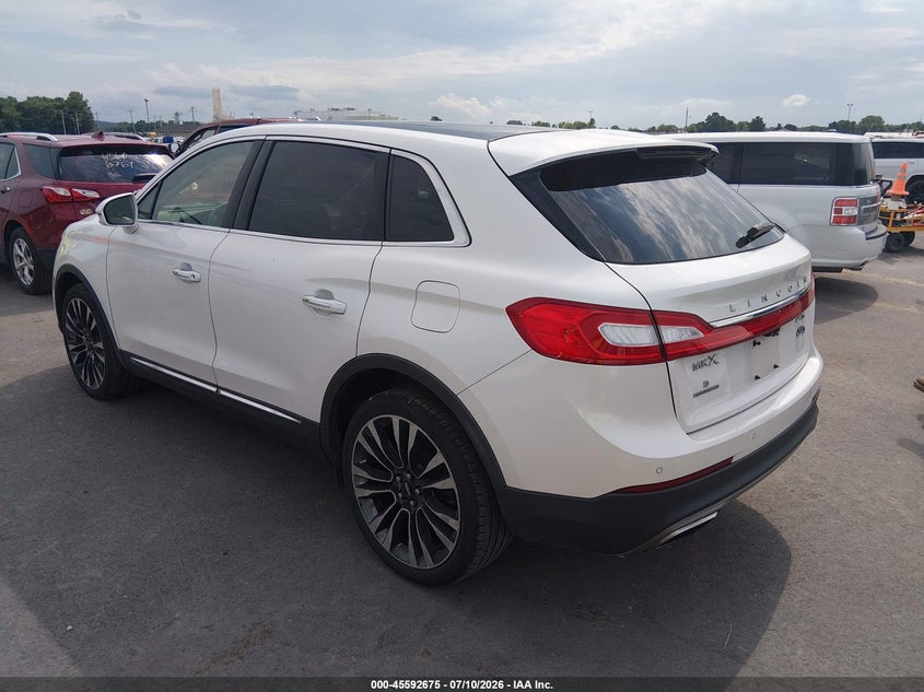 Vin: 2lmtj8lp0gbl30165, lot: 46091052, lincoln mkx reserve 20163
