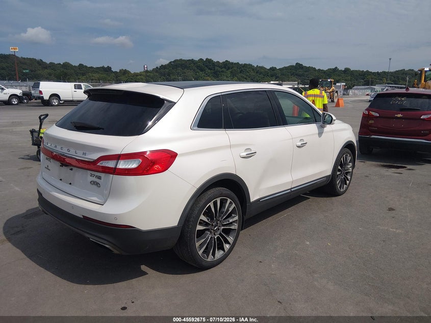 Vin: 2lmtj8lp0gbl30165, lot: 46091052, lincoln mkx reserve 20164