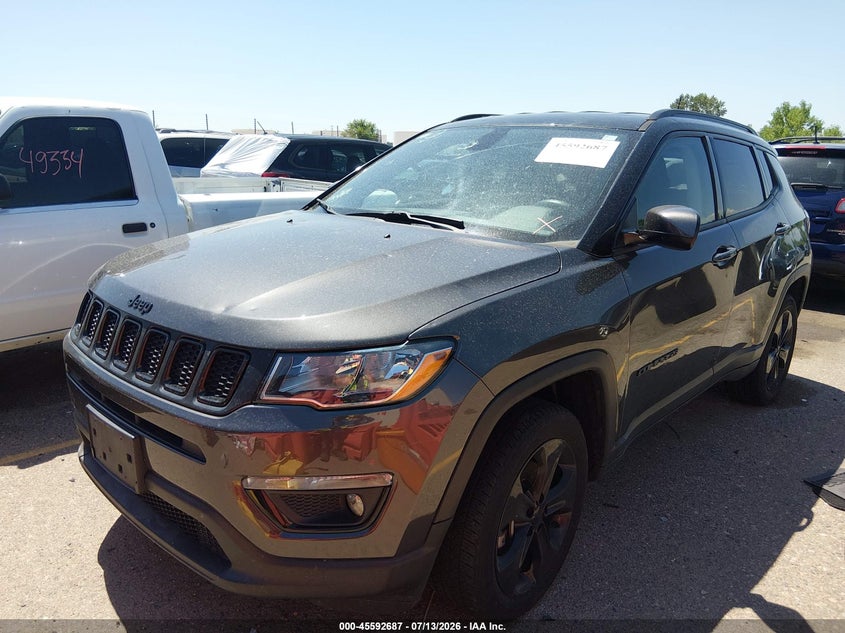 2019 Jeep Compass, Град, IAAI, VIN 3C4NJDBB1KT696320 — фото 2