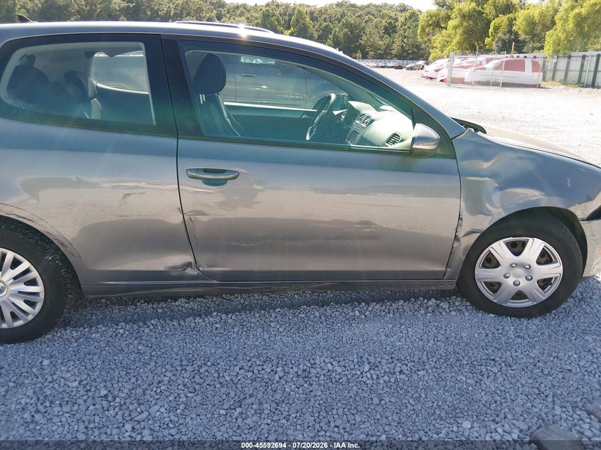 2012 Volkswagen Golf 2.5L 2-Door VIN: WVWBB7AJ9CW276715 Lot: 45592694