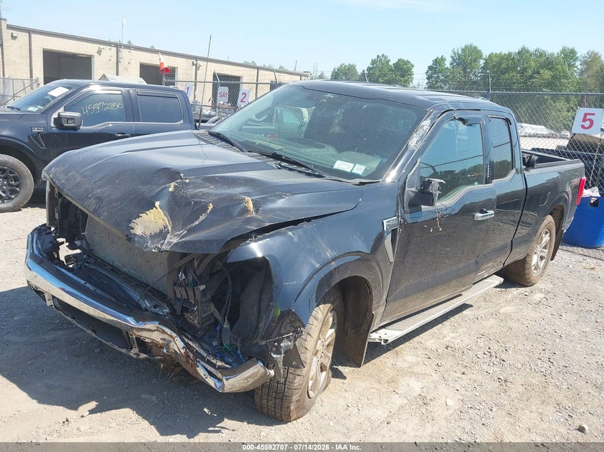 2022 Ford F-150 Xlt, Front End, IAAI, VIN 1FTEX1EP1NKD75369 — photo 2