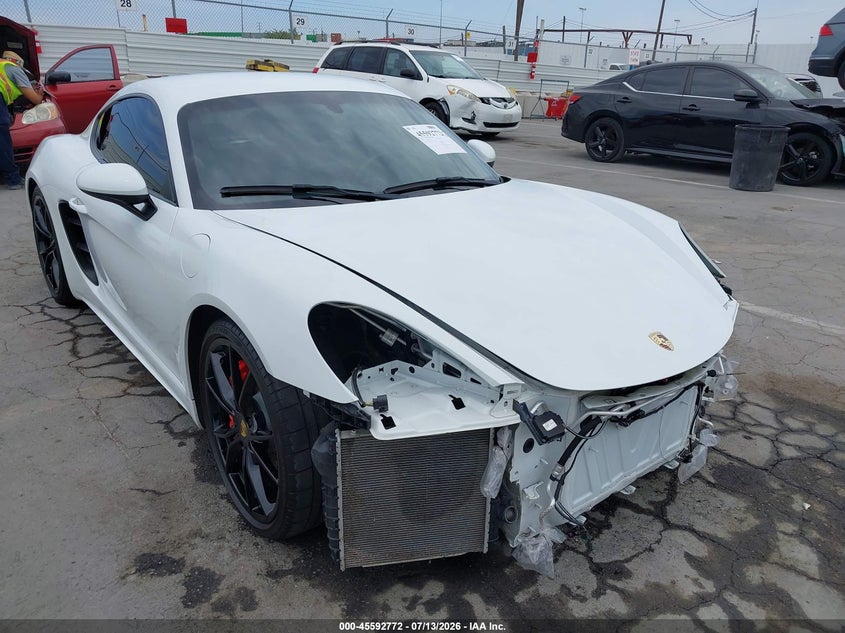2018 Porsche 718 Cayman S VIN: WP0AB2A89JK278092 Lot: 45592772