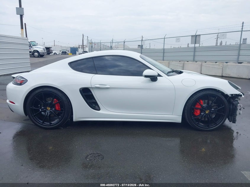 2018 Porsche 718 Cayman S VIN: WP0AB2A89JK278092 Lot: 45592772