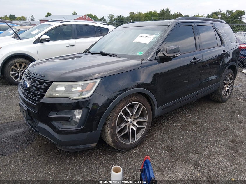 Vin: 1fm5k8gt3gga73987, lot: 46091170, ford explorer sport 20162
