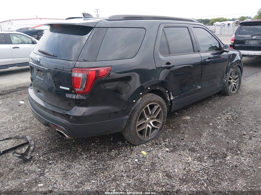 Vin: 1fm5k8gt3gga73987, lot: 46091170, ford explorer sport 20164