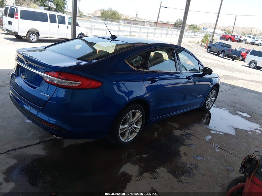Vin: 3fa6p0uuxjr278799, lot: 46091227, ford fusion hybrid s 20184