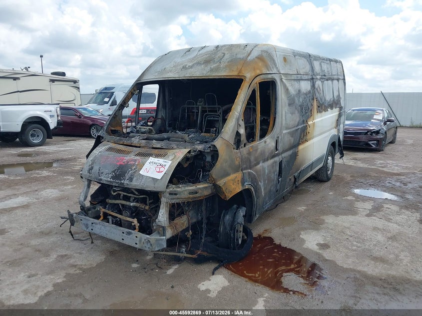 Vin: 3c6urvjg2he543523, lot: 46091246, ram promaster 3500 cargo van high roof 159 wb ext 20172
