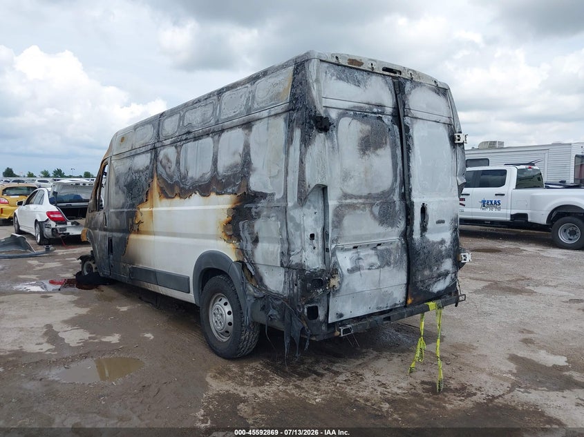 Vin: 3c6urvjg2he543523, lot: 46091246, ram promaster 3500 cargo van high roof 159 wb ext 20173