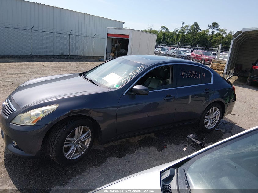 2012 Infiniti G37X VIN: JN1CV6AR8CM970581 Lot: 45592874