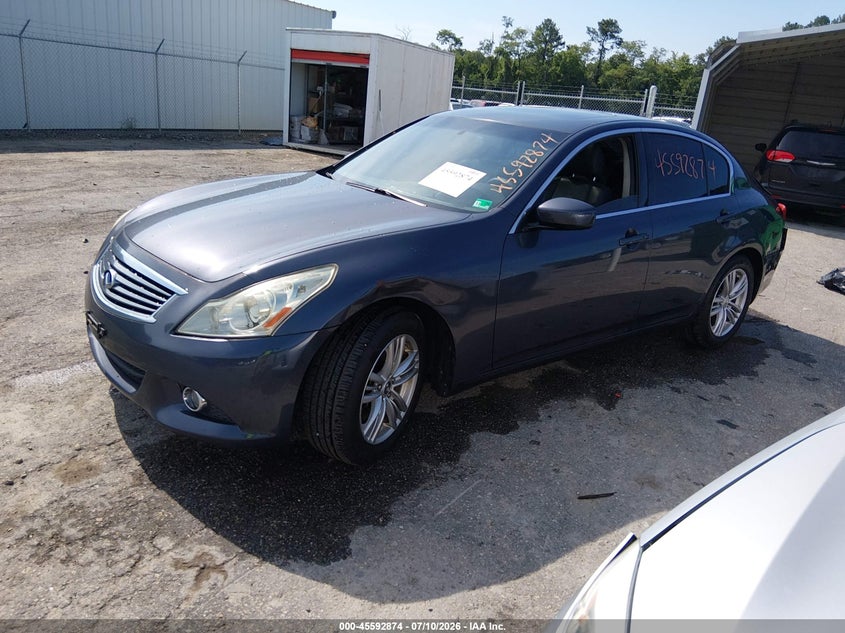 2012 INFINITI G SEDAN 3.7L V-6 DOHC, VVT, 328HP
