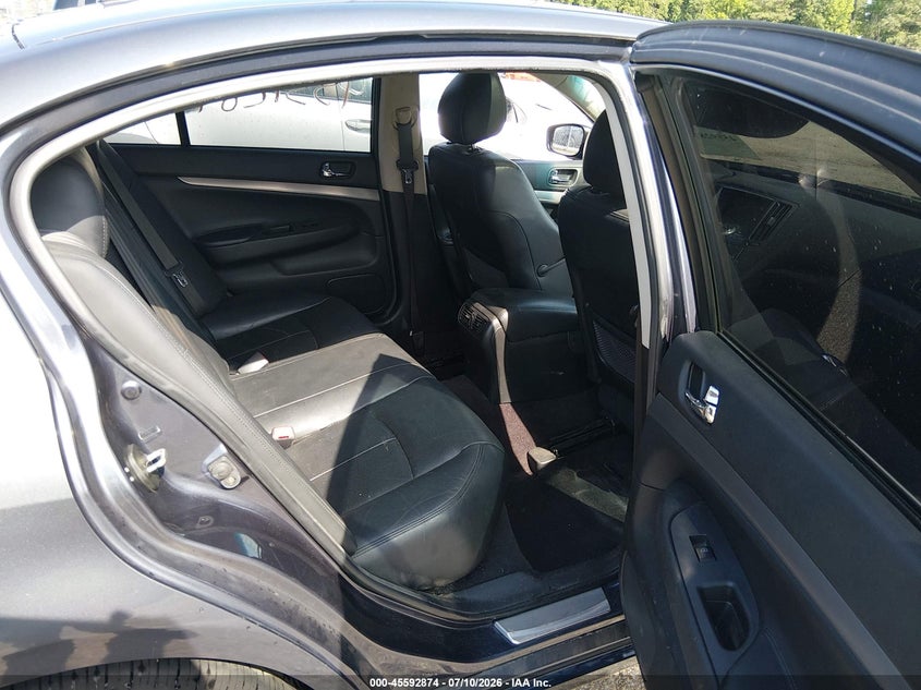 2012 Infiniti G37X VIN: JN1CV6AR8CM970581 Lot: 45592874