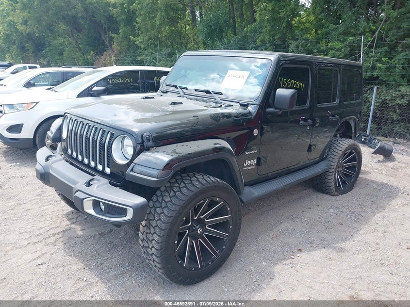 2019 Jeep Wrangler, Удар ззаду, IAAI, VIN 1C4HJXEG2KW589101 — фото 2