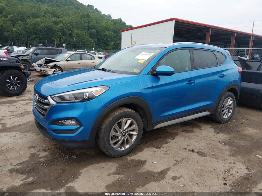 2018 Hyundai Tucson, Удар ззаду, IAAI, VIN KM8J3CA4XJU739736 — фото 2