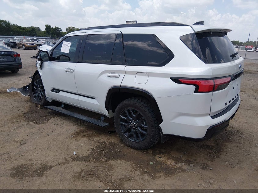 Vin: 7svaaaba4px018280, lot: 46091388, toyota sequoia platinum 20233