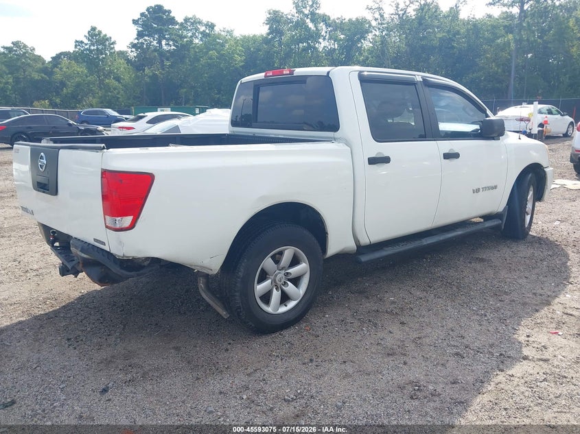 Vin: 1n6ba0ek8cn314452, lot: 46091452, nissan titan s 20124