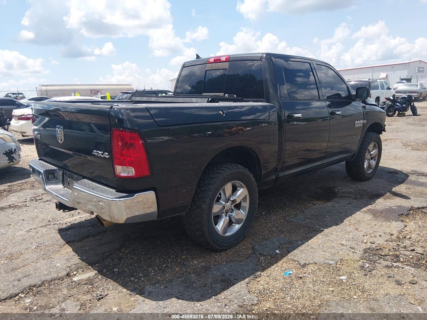 Vin: 1c6rr7lt9hs621496, lot: 46091453, ram 1500 big horn  4x4 5'7 box 20174