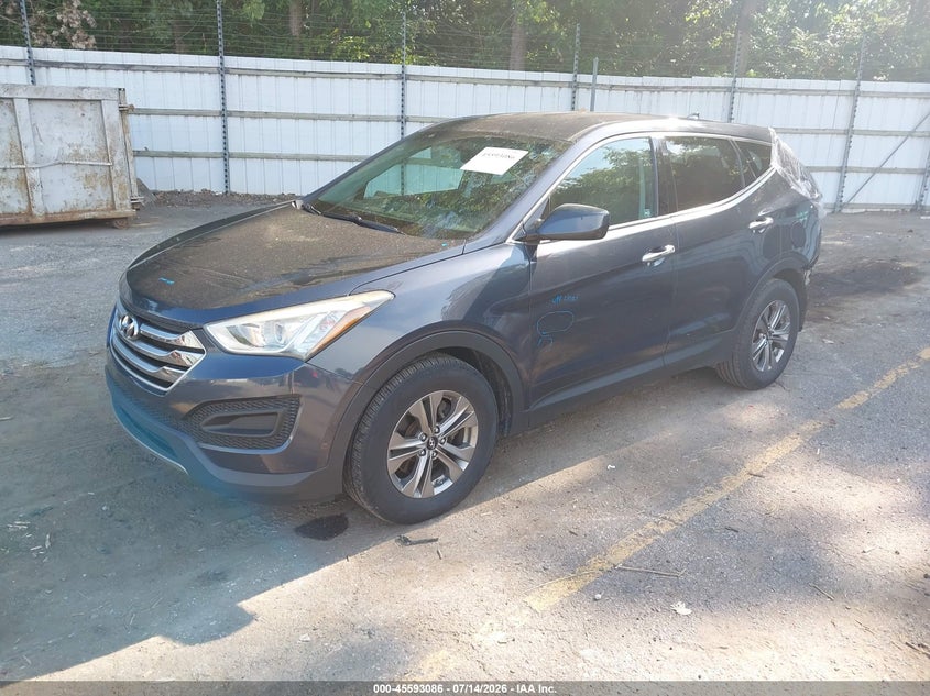 2016 Hyundai Santa Fe Sport 2.4L, Удар сзади, IAAI, VIN 5XYZT3LB2GG318591 — фото 2