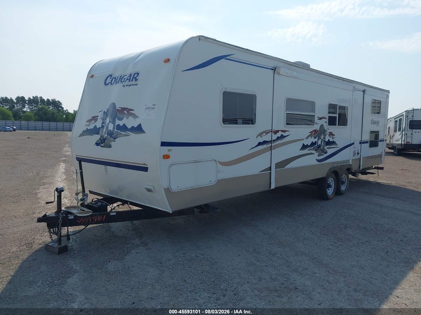 2005 KEYSTONE RV COUGAR TRAVEL TRAILER auction photo 2