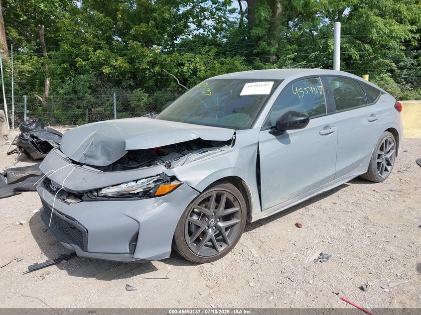 2025 Honda Civic, Front End, IAAI, VIN 19XFL2H81SE012658 — photo 2