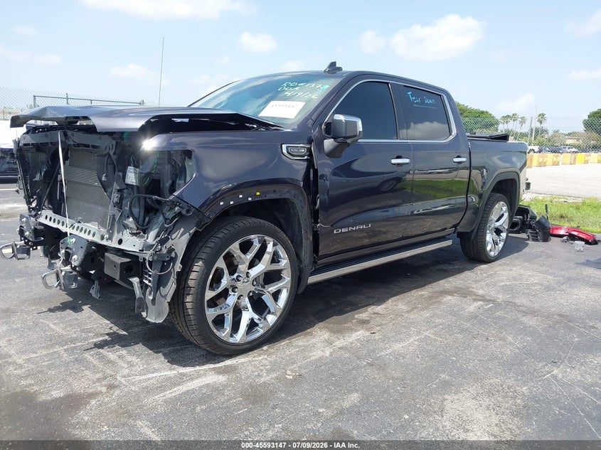 2023 GMC Sierra, Front & Rear, IAAI, VIN 3GTUUGED8PG325897 — photo 2