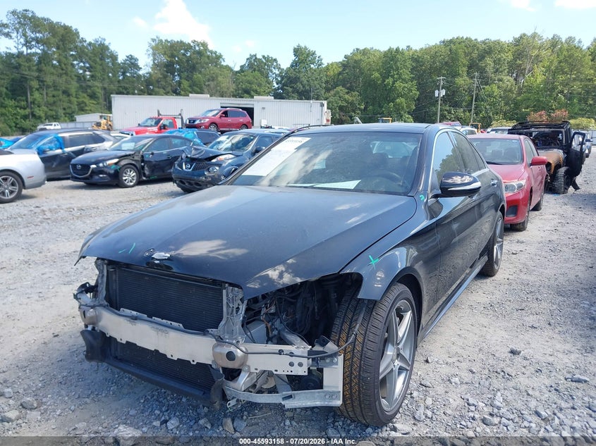 Vin: 55swf6gb8fu041021, lot: 46091535, mercedes-benz c 400 4matic 20152