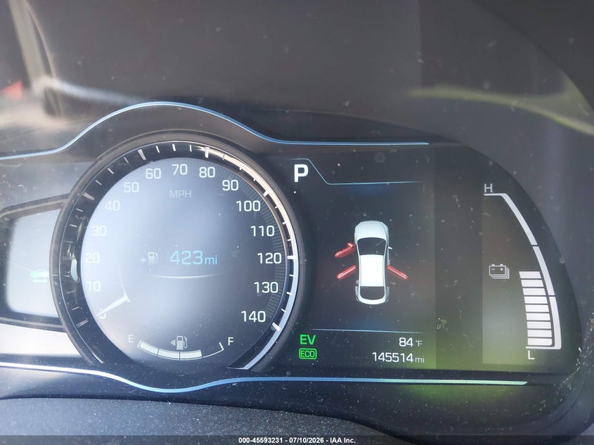 2017 Hyundai Ioniq Hybrid Sel VIN: KMHC75LC8HU018886 Lot: 45593231