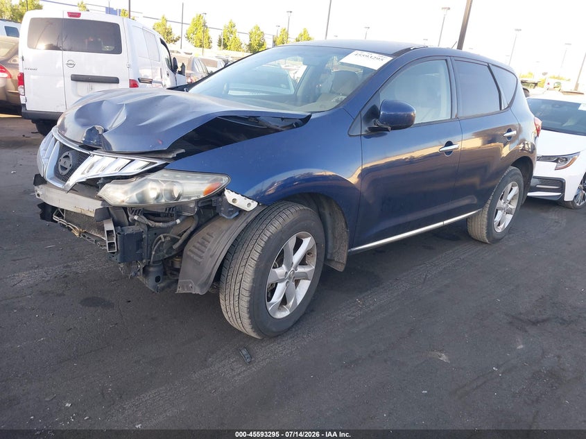 2010 Nissan Murano S, Удар спереди, IAAI, VIN JN8AZ1MU5AW004951 — фото 2