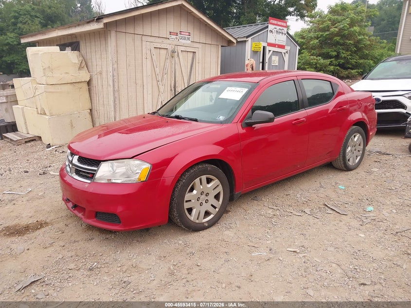 Vin: 1c3cdzab7cn265581, lot: 46091793, dodge avenger se 20122